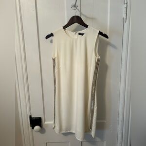 BCBG Max Azria White Beaded Dress